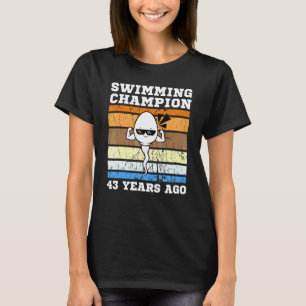 Mannen zwemkampioen 43 jaar geleden snelste sperma t-shirt