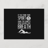 Mannen zwemsport in de zwemsport briefkaart (Voorkant)