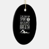 Mannen zwemsport in de zwemsport keramisch ornament (Rechts)