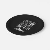 Mannen zwemsport in de zwemsport papieren bordje (Gekanteld)