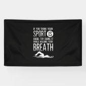 Mannen zwemsport in de zwemsport spandoek (Horizontaal)