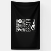 Mannen zwemsport in de zwemsport spandoek (Verticaal)