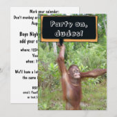 Mannenavondje uit kaart (Voorkant / Achterkant)