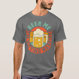Mannenbier Ik ga trouwen Jonggezellenfeest Bruideg T-shirt