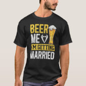 Mannenbier Ik ga trouwen Trouwbier Bach T-shirt (Voorkant)