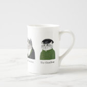 Mannenkatten Bone China Mok + Tekst (Rechts)