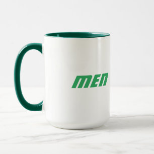 Mannennaam Gedrukte tekst met jager groene kleur-b Mok