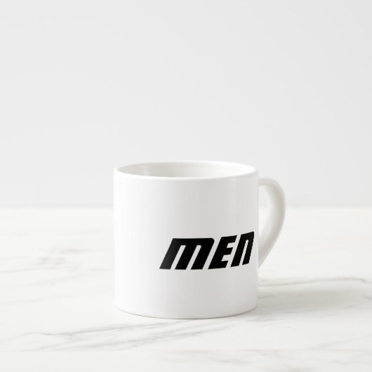 Mannennaam Tekst Gedrukt Drinkware-Beker Keuken Co Espresso Kop (Voorkant rechts)