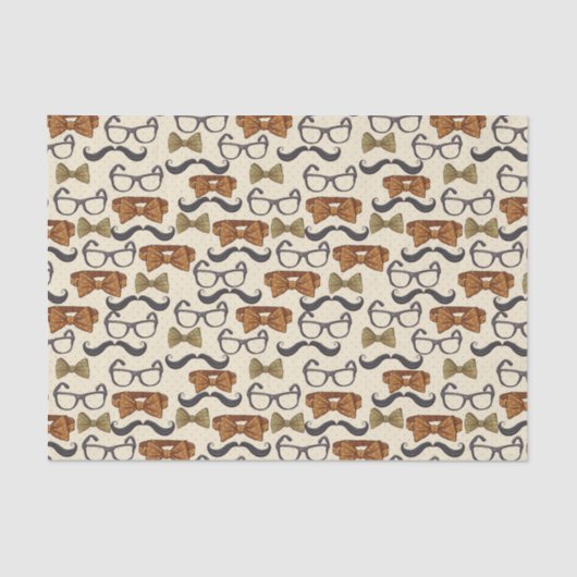  mannenpatroon tissuepapier (Voorkant)