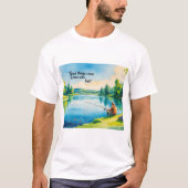 Mannen's Basic T-shirt - "Goede dingen komen voor  (Voorkant)