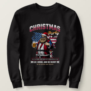 Mannen's Christmas Santa Sweatshirt   vakantieplez
