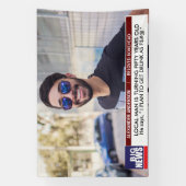 Mannen's Funny 50th Birthday 📺 TV Nieuws 40th 60t Spandoek (Verticaal)