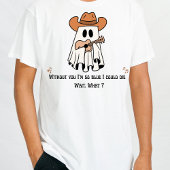 Mannen's Halloween T-Shirt - Cowboy Ghost Guitar