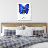 Mannequin Blue Butterfly Canvas Afdruk (Insitu (Slaapkamer))