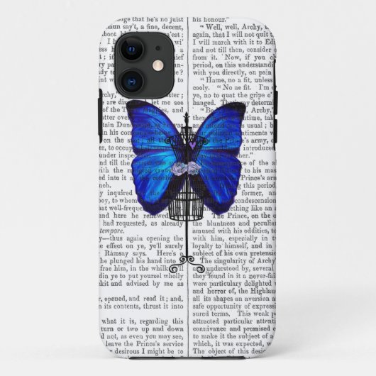 Mannequin Blue Butterfly Case-Mate iPhone Case (Achterkant)