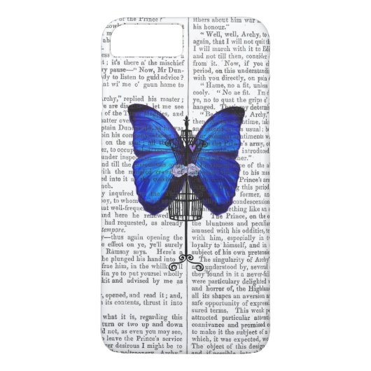 Mannequin Blue Butterfly Case-Mate iPhone Case (Achterkant)