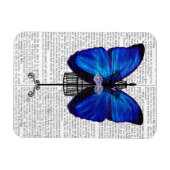 Mannequin Blue Butterfly Magneet (Horizontaal)