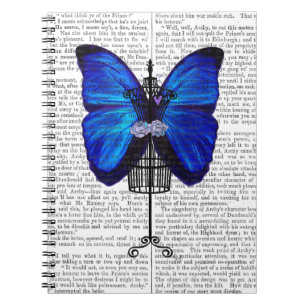 Mannequin Blue Butterfly Notitieboek