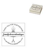 Mannequin Boutique Seamstress Tailor Bedankt Rubberstempel (Gestempeld)