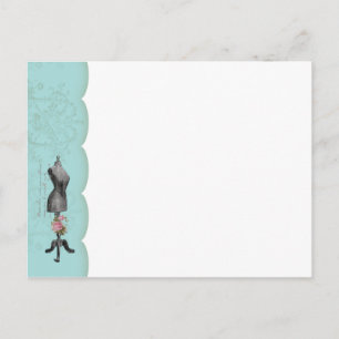 Mannequin-Briefkaart met aansluitingen Briefkaart