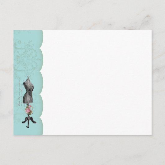 Mannequin-Briefkaart met aansluitingen Briefkaart (Voorkant)