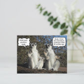 Mannequin Challenged Lemurs Briefkaart (Staand voorkant)