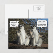 Mannequin Challenged Lemurs Briefkaart (Voorkant / Achterkant)