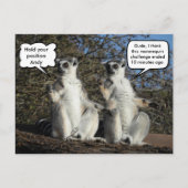 Mannequin Challenged Lemurs Briefkaart (Voorkant)