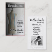 "Mannequin"-dressmaker, Seamstress, Tailor, design Visitekaartje (Voorkant / Achterkant)