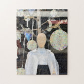 Mannequin in a Shop Window, Chelsea, Londen, Veren Legpuzzel (Verticaal)