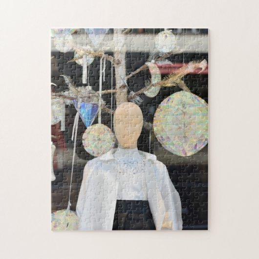 Mannequin in a Shop Window, Chelsea, Londen, Veren Legpuzzel (Verticaal)