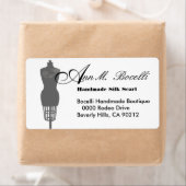 Mannequin Jurk Vorm Bedrijf Gepersonaliseerd Etiket (Insitu)