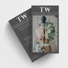 Mannequin Mode Designer Dark Grey Visitekaartje