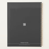 Mannequin Mode Designer Zwart Planner (Achterkant)