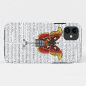 Mannequin Red en gele vlinder Case-Mate iPhone Case (Achterkant (horizontaal))