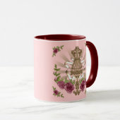 Mannequin Rozen aangepaste bruiloft mok (Voorkant rechts)