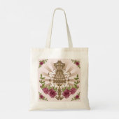Mannequin Rozen canvas tas (Achterkant)