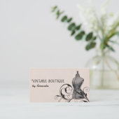 Mannequin Seamstress Mode naaibusje Visitekaartje (Staand voorkant)