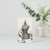  Mannequin Seamstress Mode Naaien Visitekaartje (Staand voorkant)