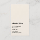  Mannequin Seamstress Mode Naaien Visitekaartje (Achterkant)