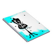 Mannequin stand-MODE Aqua & White met hart Notitieboek (Rechterzijde)