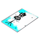 Mannequin stand-MODE Aqua & White met hart Notitieboek (Linkerzijde)