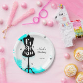 Mannequin stand-MODE Aqua & White met hart Papieren Bordje (Feest)