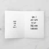 MANNEQUIN STYLE HUMOR VOOR DE "40e" VIRTHDAG Kaart (Binnen)