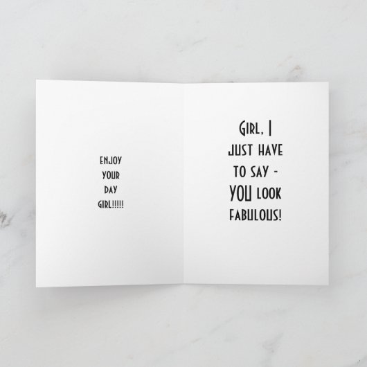 MANNEQUIN STYLE HUMOR VOOR DE "40e" VIRTHDAG Kaart (Binnen)