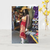 MANNEQUIN ZEGT VERJAARDAG MOOI ***KLEINDOCHTER*** KAART (Gele Bloem)