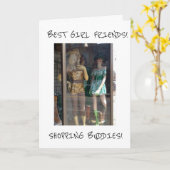 MANNEQUINEN - BESTE VRIENDEN/SCHIJNEN VOGELDAG KAART (Gele Bloem)