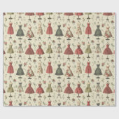  mannequinepatroon cadeaupapier (Vlak)