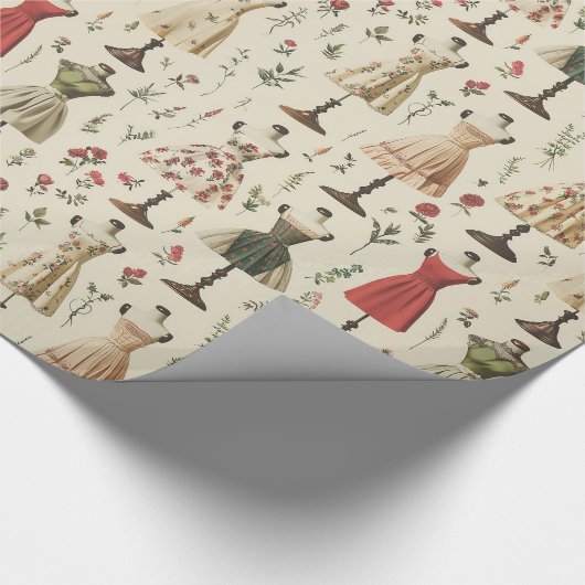 mannequinepatroon cadeaupapier (Hoek)