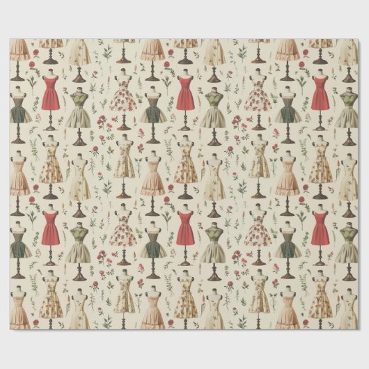  mannequinepatroon cadeaupapier (Vlak)